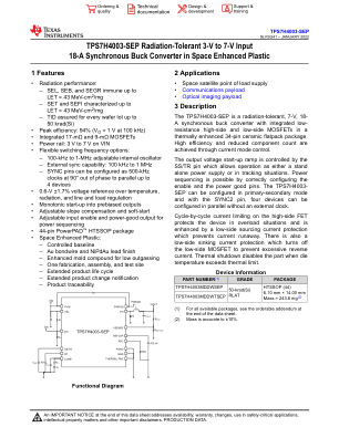 TPS7H4003-SEP 数据手册首页