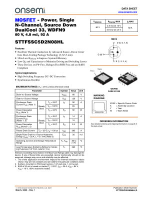 STTFSSC5D2N08HL 数据手册首页