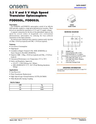 FOD053L 数据手册首页