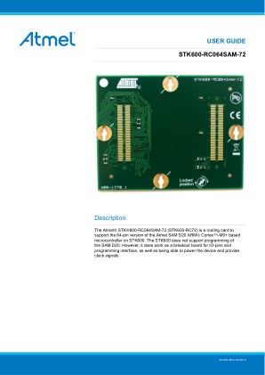 ATSTK600-RC72 数据手册首页