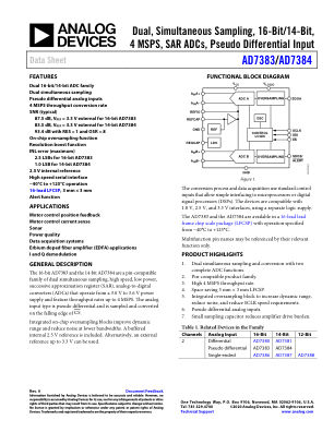 AD7383-7384 数据手册首页