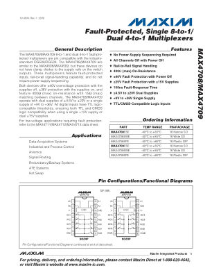 MAX4708-MAX4709 datasheet cover page