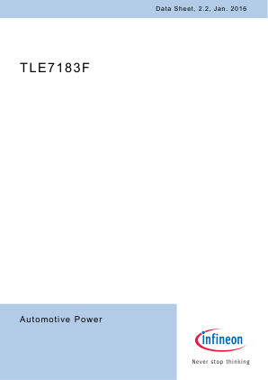 TLE7183F datasheet cover page