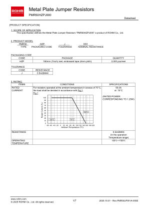 PMR50HZPJ000 数据手册首页