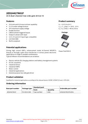 2ED24427N01F datasheet cover page