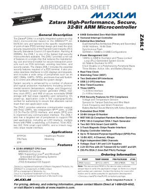ZA9L1 数据手册首页