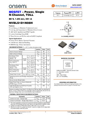 NVBLS1D1N08H 数据手册首页