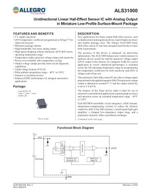 ALS31000LLH datasheet cover page
