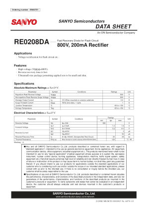 RE0208DA 数据手册首页