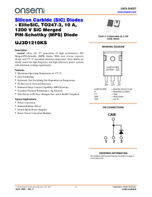 UJ3D1210KS datasheet cover page