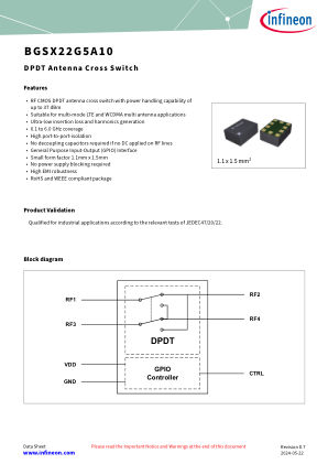 BGSX22G5A10 datasheet cover page