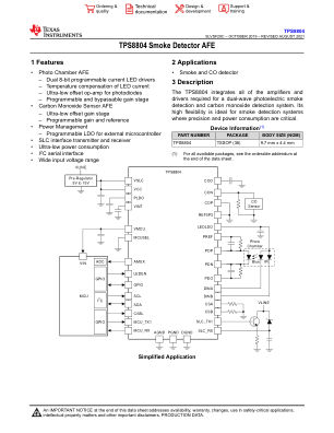 TPS8804 datasheet cover page