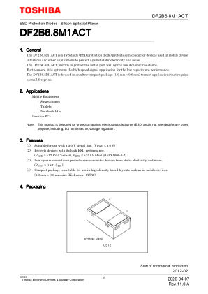 DF2B6.8M1ACT datasheet cover page