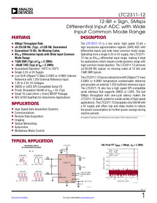 LTC2311-12 datasheet cover page