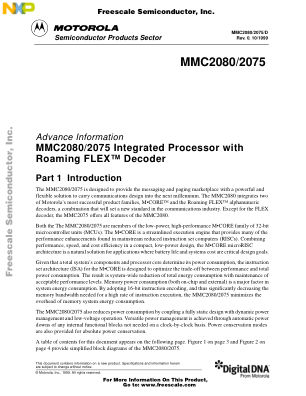 MMC2080 datasheet cover page
