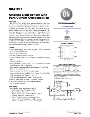 NOA1213 datasheet cover page