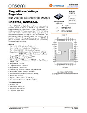 NCP3284 datasheet cover page
