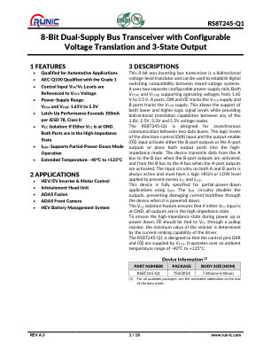 RS8T245-Q1 datasheet cover page