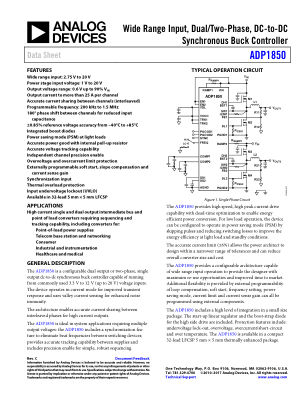 ADP1850 数据手册首页