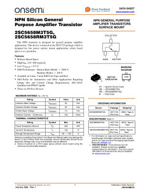 2SC5658M3 datasheet cover page
