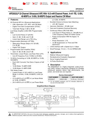 AFE5832LP datasheet cover page