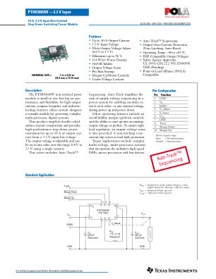 PTH03060W datasheet cover page