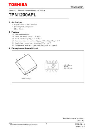 TPN1200APL 数据手册首页