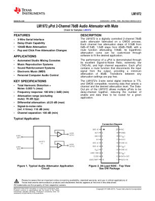 LM1972 datasheet cover page