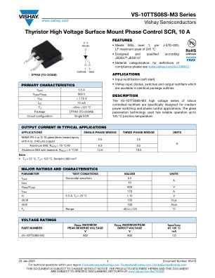 VS-10TTS08S datasheet cover page