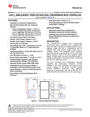 TPS43337-Q1 datasheet cover page