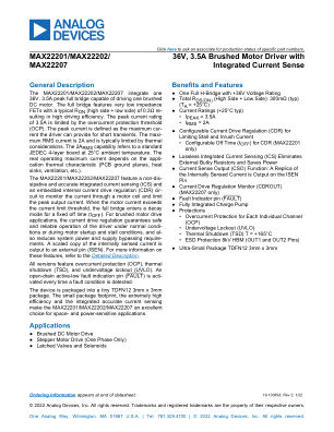 MAX22201-MAX22207 datasheet cover page