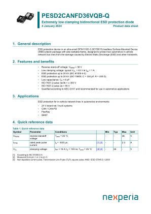 PESD2CANFD36VQB-QZ datasheet cover page