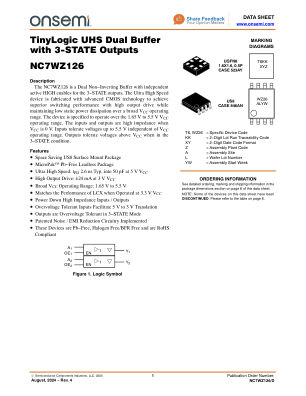 NC7WZ126 datasheet cover page