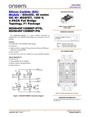 NXH040F120MNF1 数据手册首页