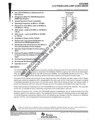 CDC2509B 数据手册首页