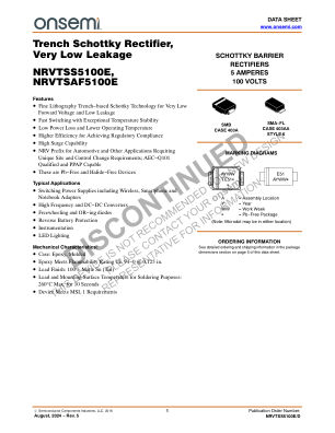 NRVTSS5100E 数据手册首页