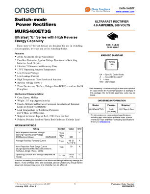 MURS480E 数据手册首页