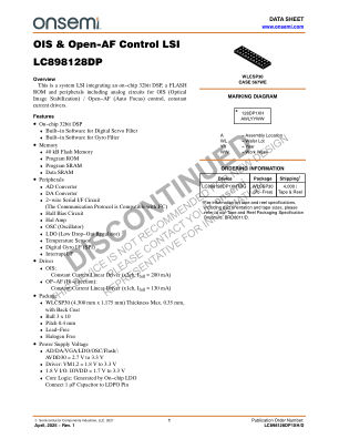 LC898128DP1XH datasheet cover page