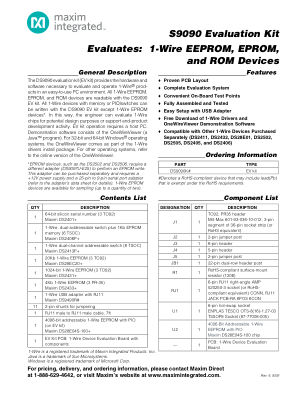 DS9090K datasheet cover page