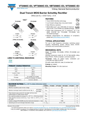 VT2080C datasheet cover page
