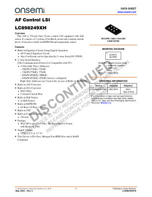 LC898249XH datasheet cover page