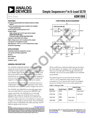 ADM1088 datasheet cover page