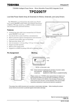 TPD2007F datasheet cover page