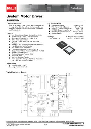 BD64008MUV 数据手册首页