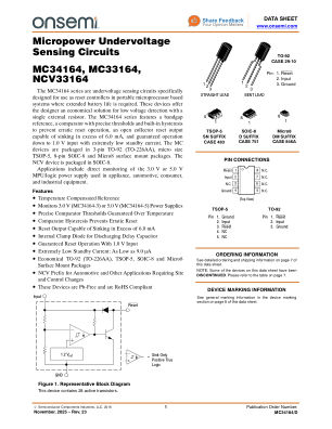 MC34164 数据手册首页