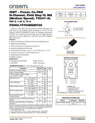 FGH4L75T65MQDC50 数据手册首页