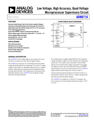 ADM8710 数据手册首页