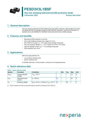 PESD3V3L1BSFYL datasheet cover page