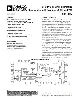 ADRF6806 datasheet cover page