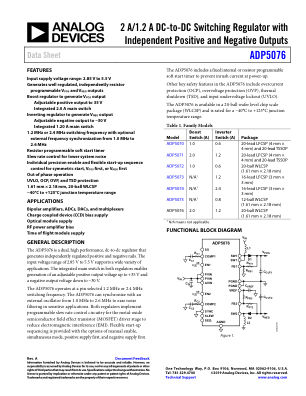 ADP5076 数据手册首页